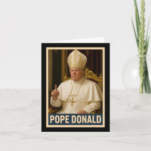 Carte Trump en tant qu'Eglise du Vatican Pape Trump drôl
