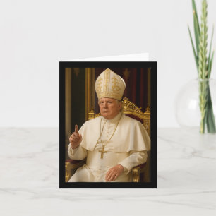 Carte Trump en tant qu'Eglise du Vatican Pape Trump drôl