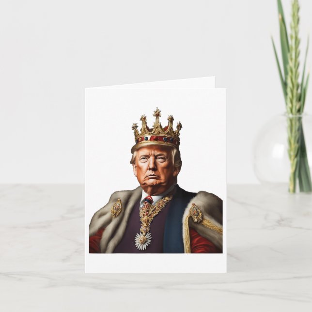 Carte Trump Est Le Roi Longtemps Vivant Le Roi Américain (Devant)