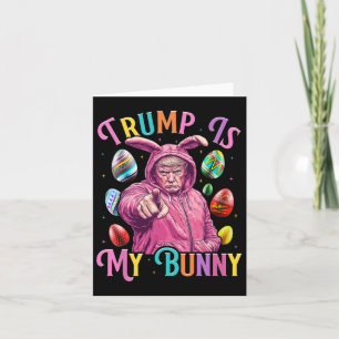 Carte Trump Est Mon Lapin De Pâques Chasse Œufs Font Pâq