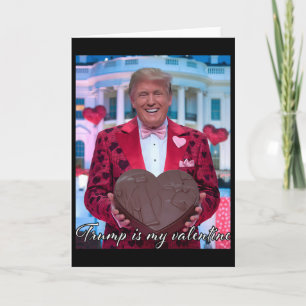 Carte Trump Est Mon Valentin Cœurs Drôles 14 Février R