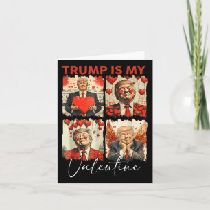 Carte Trump est mon Valentin Drôle Trump Valentin Rétro