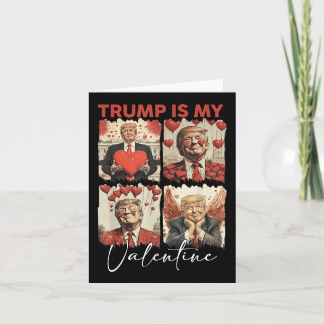 Carte Trump est mon Valentin Drôle Trump Valentine Rétro (Devant)