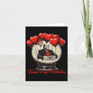Carte Trump est mon Valentin Rétro Saint-Valentin Boule