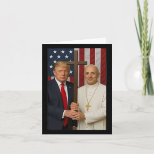 Carte Trump Et Chemise Du Pape - Le Pape Leo Xiv Dieu Bé