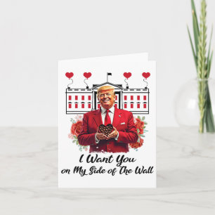 Carte Trump et fleurs de chocolat Je veux que vous soyez