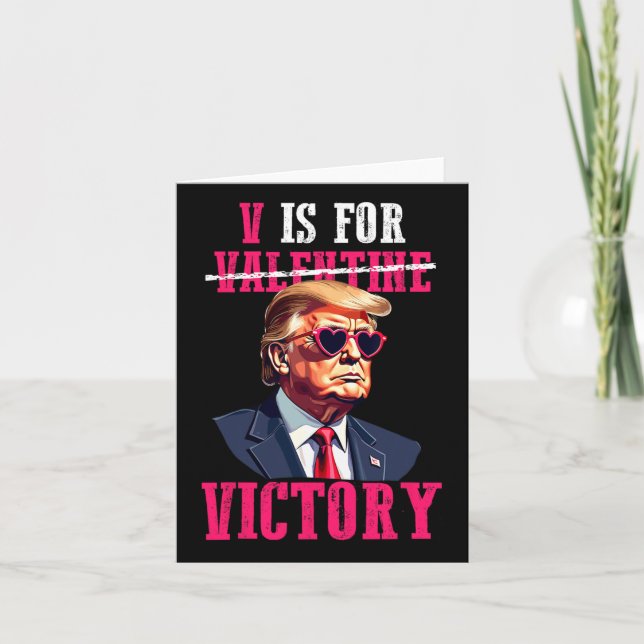 Carte Trump et la Saint-Valentin sont pour la victoire T (Devant)