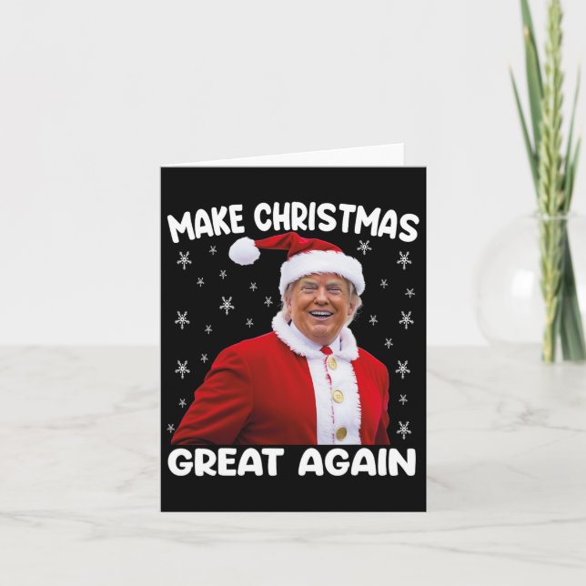Carte Trump et Père Noël Trump (Devant)