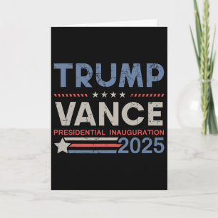 Carte Trump et Vance Président Jour d'inauguration 2025