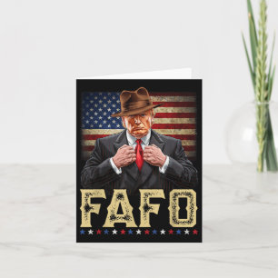Carte Trump Fafo F Around Découvrez-Nous Drapeau Patriot