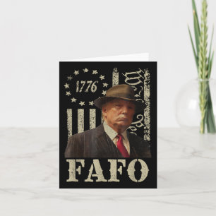 Carte Trump Fafo, Retro Fafo Trump American Flag