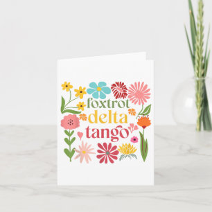 Carte Trump floral subtil résiste aux fleurs des chemise