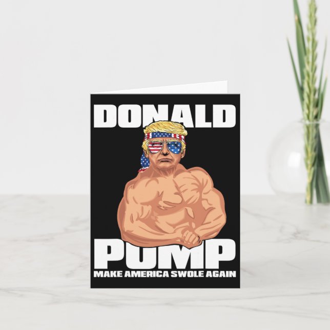 Carte Trump Funny le 4 juillet Donald Pump (Devant)