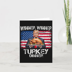 Carte Trump Gagnant Dîner Turquie Thanksgiving Fun