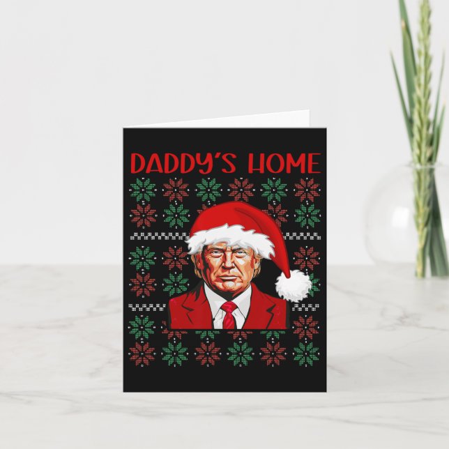 Carte Trump Gâteau De Noël À Cause De L'Inflation (Devant)