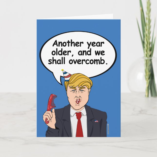 Carte Trump Hair Birthday Card - Nous allons dépasser - (Devant)
