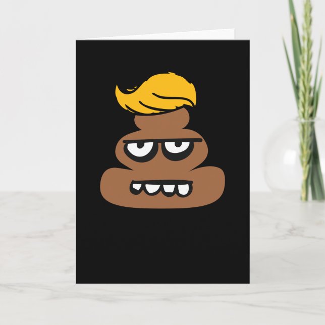 Carte Trump Halloween Costume Hilarié Halloween Poop (Devant)