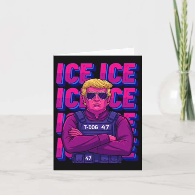 Carte Trump Ice Agent Shirt (Devant)