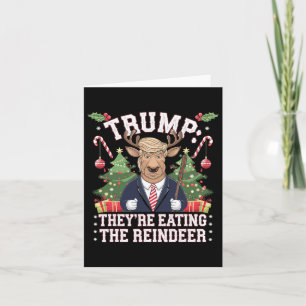 Carte Trump Ils Mangent Le Reindeer Christmas Père Noël