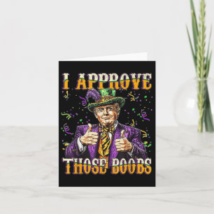 Carte Trump J'Approuve Ces S, Drôle Donald Trump Mardi
