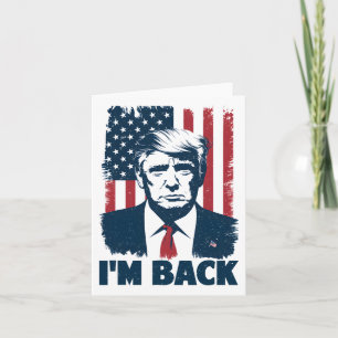 Carte Trump Je suis le Président de la République Tchèqu