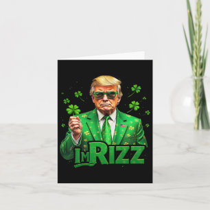 Carte Trump Je suis Rizz Jour de la Saint Patrick Lucky 