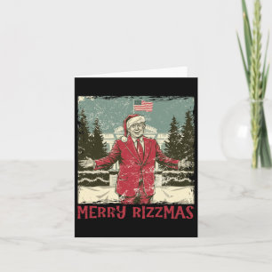 Carte Trump Joyeux Rizzmas Drôle Humoristique Danse Trum