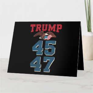 Carte Trump, le patriotique, a remporté Trump 45 et 47 v