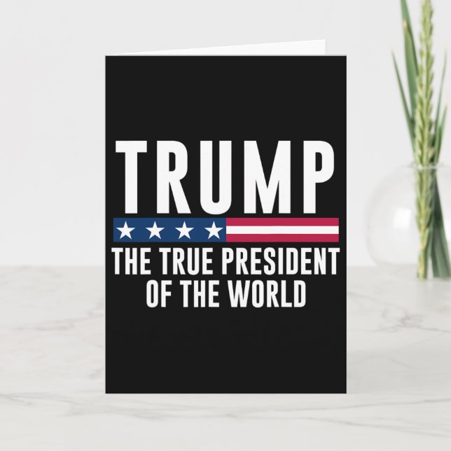 Carte Trump le véritable président du monde  (Devant)