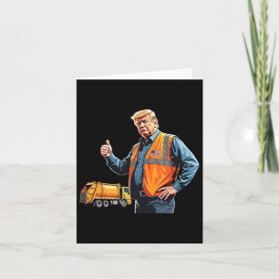 Carte Trump lève le chapeau Garbyter Truck Worker Americ