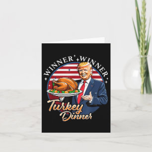 Carte Trump L'Humour de Thanksgiving Drôle Trump Gagnant