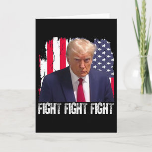 Carte Trump Luttez Luttez Luttez Drapeau Américain Donal