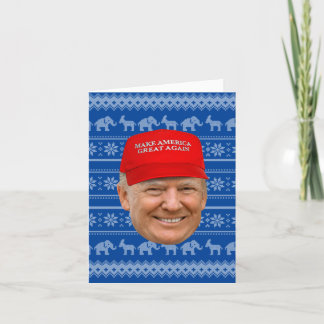 Carte TRUMP MAGA Noël