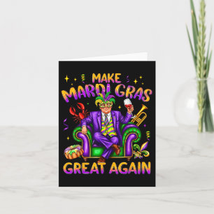 Carte Trump Mardi Gras Costume amusant Rendre Mardi Gras