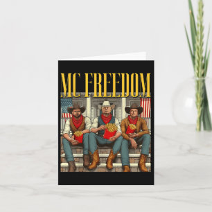 Carte Trump Mc Freedom Funny Trump 2024 Christmas Black