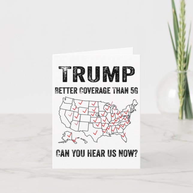 Carte Trump Meilleure Couverture Que 5g Pouvez-Vous Nous (Devant)