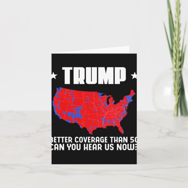 Carte Trump Meilleure couverture que 5g Pouvez-Vous Nous (Devant)