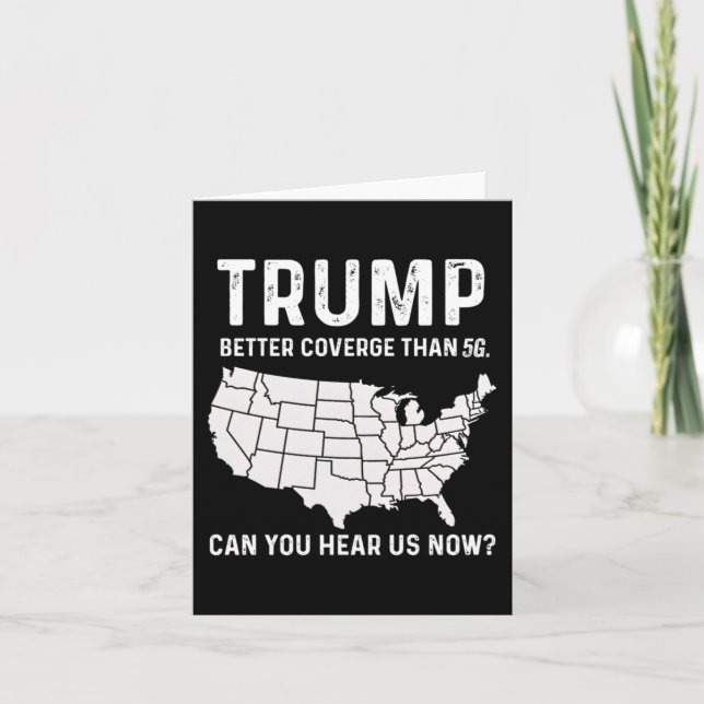 Carte Trump Meilleure Couverture Que 5g Pouvez-Vous Nous (Devant)