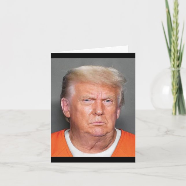 Carte Trump Mugshot (Devant)