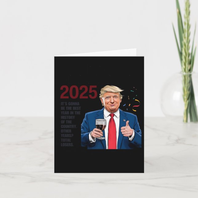 Carte Trump Nouvel An  (Devant)