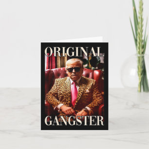 Carte Trump Original Gangster Drôle Donald Trump 2024