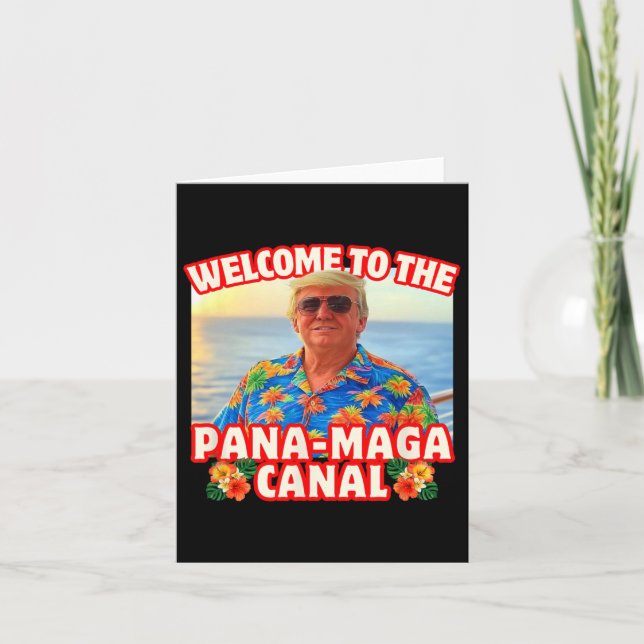 Carte Trump Panama Canal Pana-mega Beach Croisières vaca (Devant)