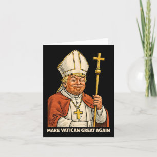 Carte Trump papal Amusement Conception Avec Des Vestment