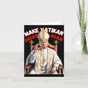 Carte Trump Pape Fun Design Avec Des Vestments Pape 2