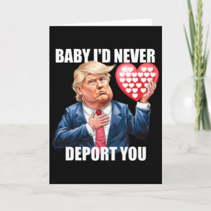 Carte Trump par Je ne vous expulserais jamais drôle Sain