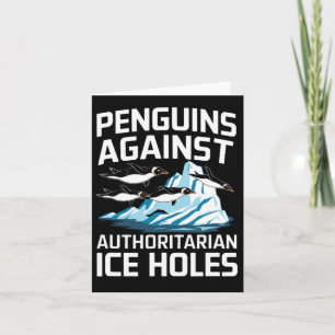 Carte Trump Penguins contre les trous de glace autoritai