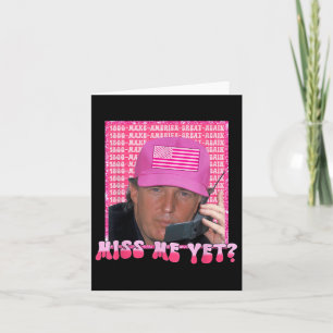 Carte Trump Pink Me Manque Pourtant, Trump 2024,