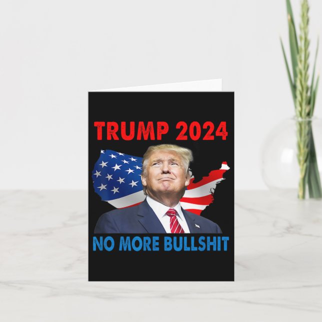 Carte Trump Pour Le Président 2024 Plus De Bull (Devant)