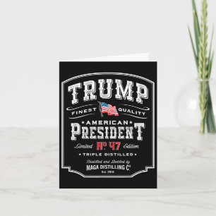 Carte Trump Président N 47 Whiskey Vintage Usa 1