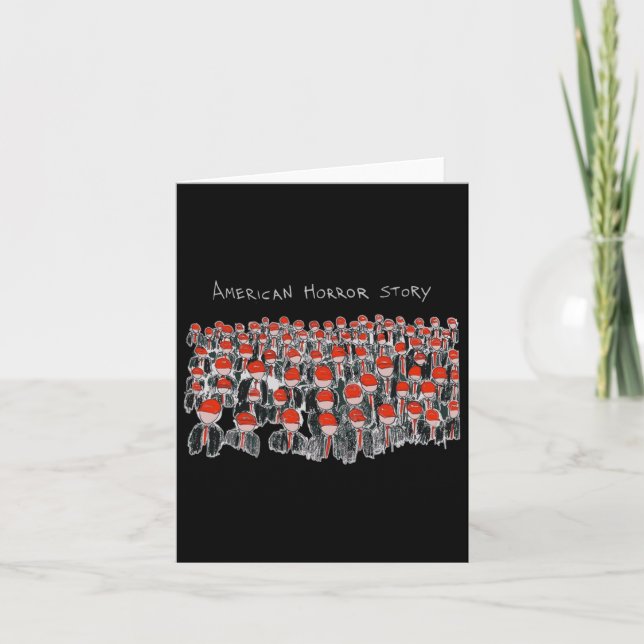 Carte Trump Président Usa Drapeau Halloween Horreur Hist (Devant)